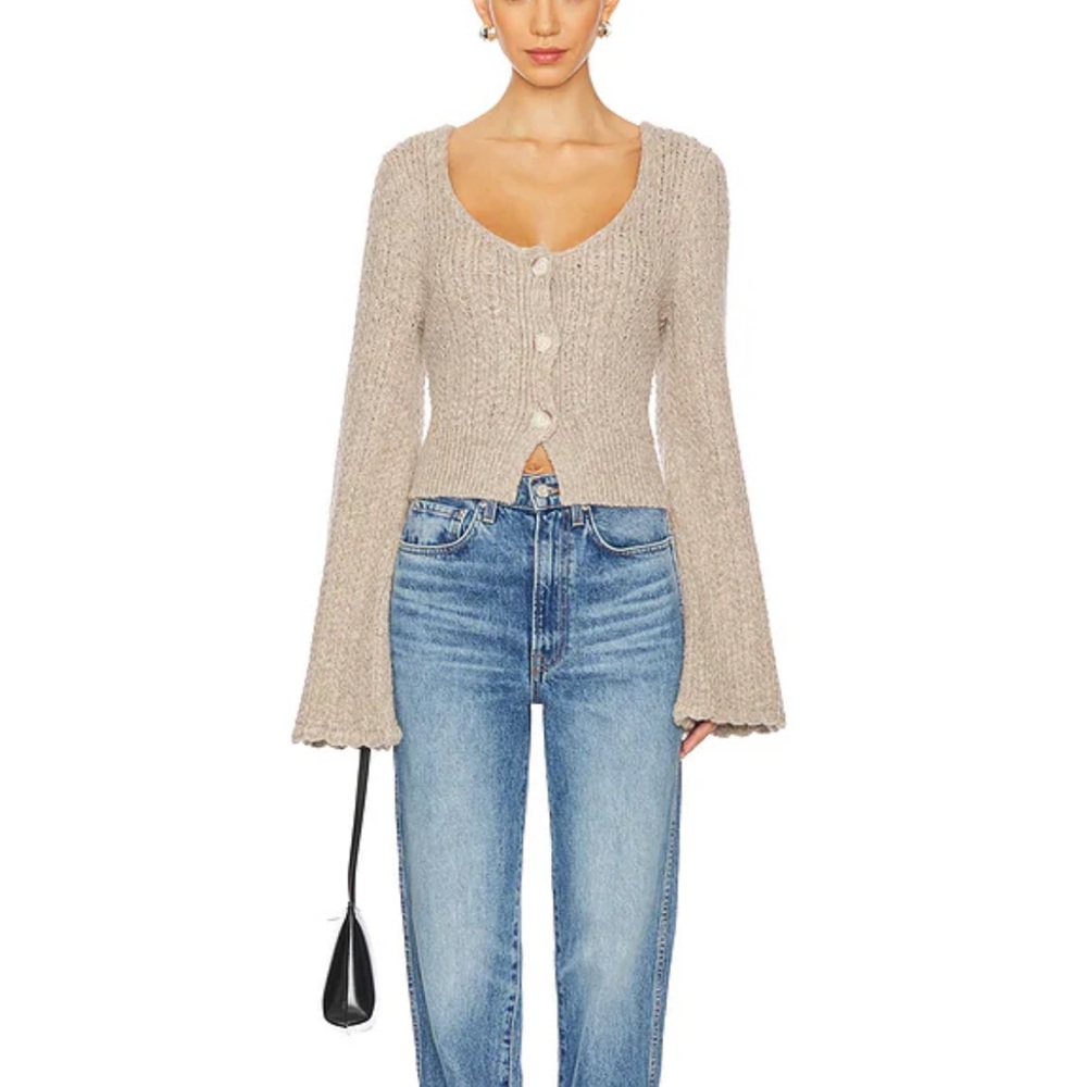 ✨ Nation LTD Berenice Alpaca Cardigan in Oatmeal Heather ✨ Cozy Neutral Knit